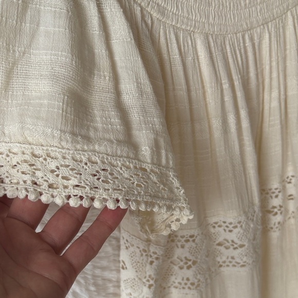 American Eagle Outfitters Cream Lace Mini Dress - Picture 3 of 9
